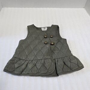 Max Studio Kids Green Quilted Vest Infant Size 18mo